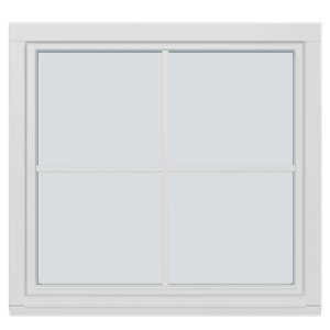 Dreie/vipp-vinduer, 1 fag 4 ruter, inadgående 