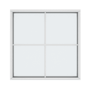 Fastkarm vinduer, 1 fag, 4 ruter 