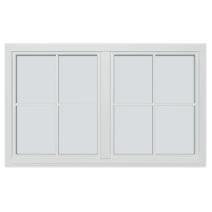 Dreie/vipp-vinduer, 2 fag 8 ruter, inadgående 