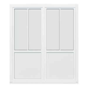 Dobbel dreie/vipp-verandadør , 2 fyllinger 2 ruter (V) 